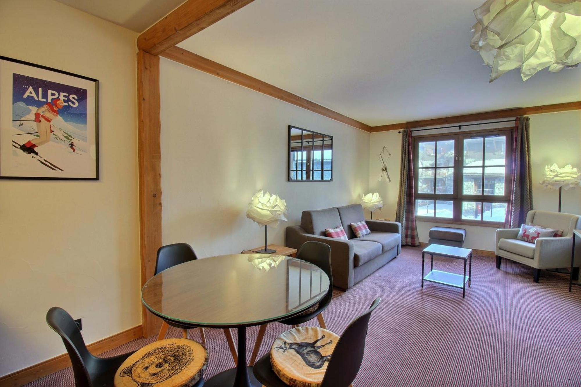 Arc 1950 - Appartement Moderne - Sauna Hammam Jacuzzi - 4 Personnes Les Arcs  Buitenkant foto